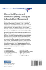 Hierarchical Planning and Information Sharing Techniques in Supply Chain Management