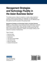Management Strategies and Technology Fluidity in the Asian Business Sector Management Strategies and Technology Fluidity in the Asian Business Sector