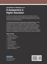 Handbook of Research on E-Assessment in Higher Education