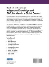 Handbook of Research on Indigenous Knowledge and Bi-Culturalism in a Global Context