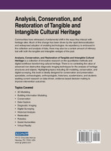 Analysis, Conservation, and Restoration of Tangible and Intangible Cultural Heritage