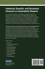 Intellectual, Scientific, and Educational Influences on Sustainability Research