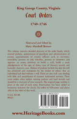 King George County, Virginia Court Orders, 1740-1746 King George County, Virginia Court Orders, 1740-1746