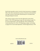 Albemarle County, Virginia Deed Book Abstracts 1787-1790 Albemarle County, Virginia Deed Book Abstracts 1787-1790