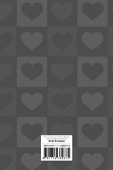 Love Notebook, Blank Write-in Journal, Dotted Lines, Wide Ruled, Medium (A5) 6 x 9 In (Gray)