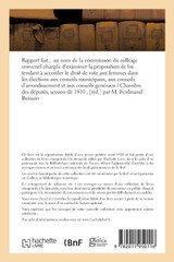 Loi tendant à accorder le droit de vote aux femmes dans les élections aux conseils municipaux Loi tendant à accorder le droit de vote aux femmes dans les élections aux conseils municipaux