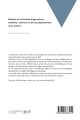 Bulletin de la Société d'agriculture, industrie, sciences et arts du département de la Lozère Bulletin de la Société d'agriculture, industrie, sciences et arts du département de la Lozère