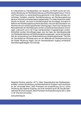 Rechtsuebersetzung und Rechtsvergleichung Rechtsuebersetzung und Rechtsvergleichung