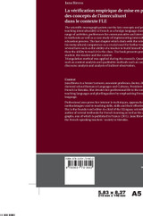 La vérification empirique de mise en place des concepts de lʹinterculturel dans le contexte FLE