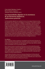 Las humanidades digitales en la enseñanza de las literaturas hispánicas Las humanidades digitales en la enseñanza de las literaturas hispánicas