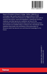 Report of President of Queen's College Report of President of Queen's College