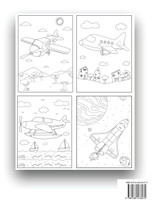 Airplane Coloring Book