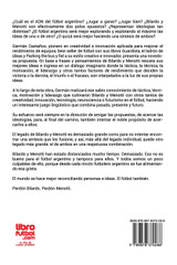 Perdón Bilardo. Perdón Menotti Perdón Bilardo. Perdón Menotti