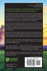 Ranching, Mining, and the Human Impact of Natural Resource Development Ranching, Mining, and the Human Impact of Natural Resource Development