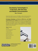 Developing Technologies in E-Services, Self-Services, and Mobile Communication