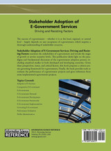 Stakeholder Adoption of E-Government Services Stakeholder Adoption of E-Government Services