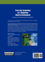 Trust and Technology in a Ubiquitous Modern Environment Trust and Technology in a Ubiquitous Modern Environment