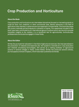 Crop Production and Horticulture Crop Production and Horticulture