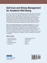 Self-Care and Stress Management for Academic Well-Being