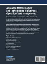 Advanced Methodologies and Technologies in Business Operations and Management, VOL 2 Advanced Methodologies and Technologies in Business Operations and Management, VOL 2