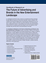 Handbook of Research on the Future of Advertising and Brands in the New Entertainment Landscape Handbook of Research on the Future of Advertising and Brands in the New Entertainment Landscape