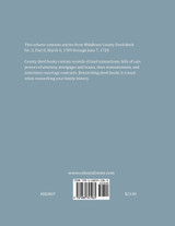 Middlesex County, Virginia Deed Book Abstracts 1709-1720