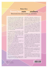 Donner leur nom aux couleurs Dénomination des couleurs évaluées par colorimétrie