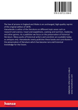 The law of prisons in England and Wales