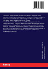 Elements of Mental Science