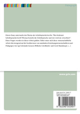 Der Schriftspracherwerb in der Volksschule. Ein Basiskriterienkatalog im Test Der Schriftspracherwerb in der Volksschule. Ein Basiskriterienkatalog im Test
