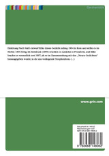 Ein Gedichtinterpretation von Rainer Maria Rilkes "Die  Geburt der Venus"