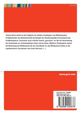 Verhältniswahlsystem und Mehrheitswahlsystem der Bundesrepublik Deutschland und Großbritannien im Vergleich. Welches Wahlsystem ist "gerechter"? Verhältniswahlsystem und Mehrheitswahlsystem der Bundesrepublik Deutschland und Großbritannien im Vergleich. Welches Wahlsystem ist "gerechter"?