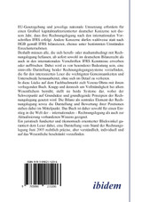 Rechnungslegung national und international. Eine vergleichende Darstellung der Rechnungslegungsgrundsätze nach HGB und IFRS