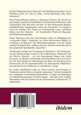 Die Europäische Charta der Regional- und Minderheitensprachen in der Sprachpolitik Frankreichs und der Schweiz. Die Europäische Charta der Regional- und Minderheitensprachen in der Sprachpolitik Frankreichs und der Schweiz.