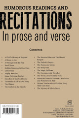 HUMOROUS READINGS AND RECITATIONS In prose and verse HUMOROUS READINGS AND RECITATIONS In prose and verse