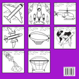 Plane Coloring Book