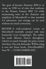 Ancient Elements RPG