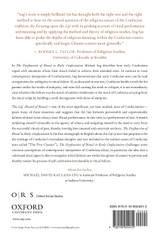 The Dysfunction of Ritual in Early Confucianism The Dysfunction of Ritual in Early Confucianism