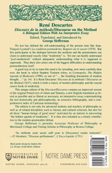 Discours de La Methode/Discourse on the Method