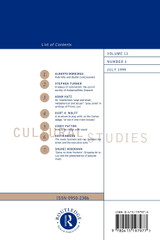 Cultural Studies V13 Issue 3 Cultural Studies V13 Issue 3