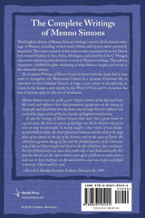 The Complete Writings of Menno Simons