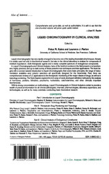 Liquid Chromatography in Environmental Analysis