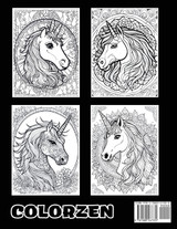 Unicorn Harmony Mandala Coloring Unicorn Harmony Mandala Coloring
