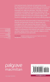 Identity Discourses and Communities in International Events, Festivals and Spectacles