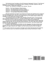 Analytical-Literal Translation of the Old Testament (Septuagint) - Volume Three - The Poetic Books