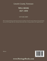 Lincoln County, Tennessee Will Book 1837-1850 Lincoln County, Tennessee Will Book 1837-1850