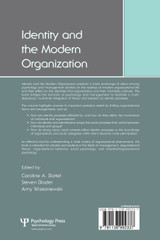 Identity and the Modern Organization