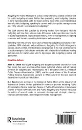 Budgeting for Public Managers