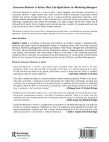 Consumer Behavior in Action