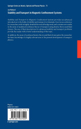 Stability and Transport in Magnetic Confinement Systems